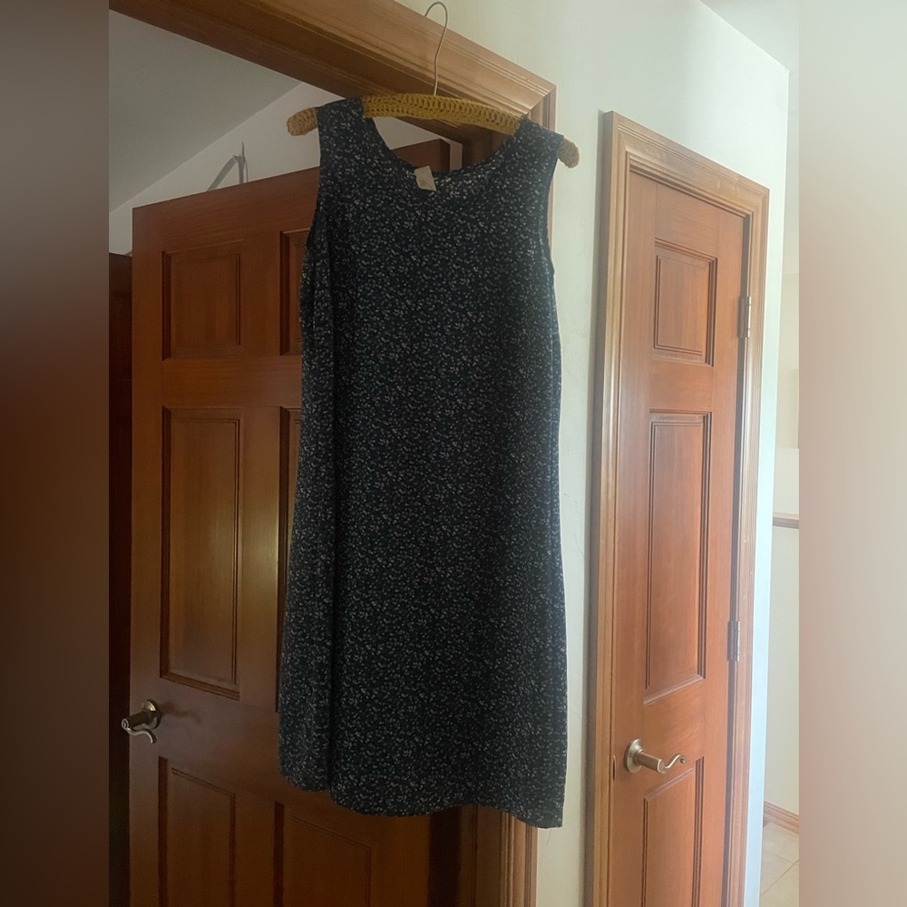 Blue and white  Sleeveless Dress